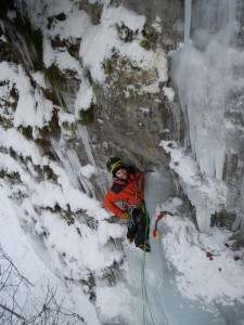 intitiation à l'escalade mixte et à la cascade de glace dans le vercors