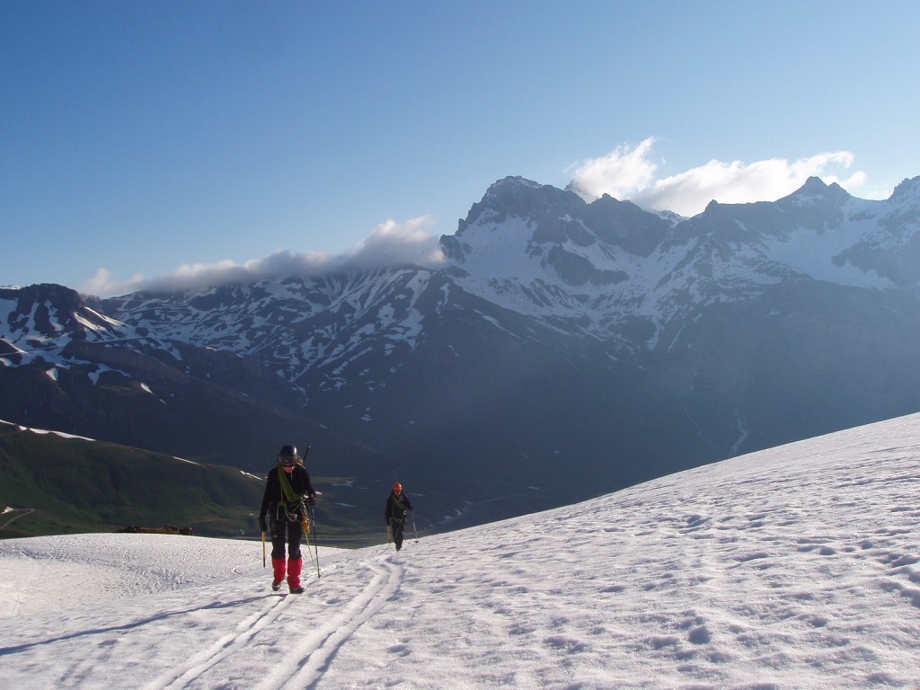 techniques d'encordement sur glacier